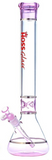 HOSS Glass - 18" Tri-Section Platinum Banded Beaker - Colors Available