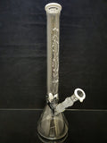 ROOR - 18" Accented Beaker Bong 18mm Joint & Bowl - Black and White Label - [R019] - $650