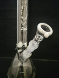 ROOR - 18" Accented Beaker Bong 18mm Joint & Bowl - Black and White Label - [R019] - $650