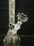 ROOR - 18" Beaker Bong 18mm Joint & Crown Top Bowl w/ Colored Ice Pinches & Crown Top - Camo Label - [R009] - $700