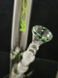 ROOR - 17" Straight Bong 18mm Joint & Bowl w/ Green Ice Pinches & Colored Bowl - Green Label [R034] - $500
