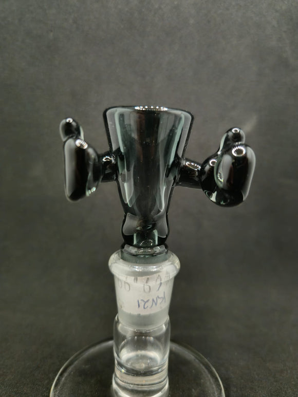 Knock Out (Kirill) Glass - 14mm Full Color Bowl (1 Hole) - Colors Available - $70