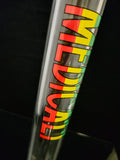 Medicali - 18" Straight Bong w/ Ice Pinches (45mm Tube) - Rasta Label (MES26) - $300