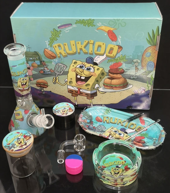 Rukioo - Bong / Rig All In One Gift Set - Designs available - $60