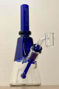 Pulsar Glass - 9" Beaker Rig w/ Banger - Blue - $70
