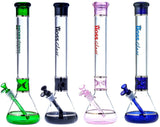 HOSS Glass - 18" Tri-Section Platinum Banded Beaker - Colors Available