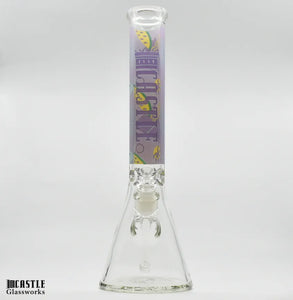 Castle Glassworks - 16" Beaker Bong (Lilac) Watermelon - $110