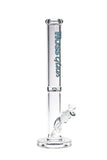 HOSS Glass - 18" Straight Tube Bong w/ Debossed Base - Colors Available