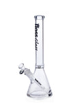 HOSS Glass - 14" 7mm Thick Clear Beaker Bong - Colors Available