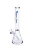 HOSS Glass - 14" 7mm Thick Clear Beaker Bong - Colors Available