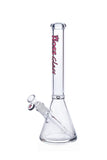 HOSS Glass - 14" 7mm Thick Clear Beaker Bong - Colors Available