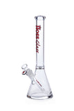 HOSS Glass - 14" 7mm Thick Clear Beaker Bong - Colors Available