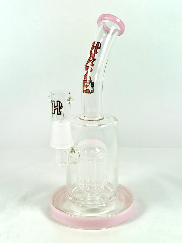 Haze Glass - Tree Perc Rig w/ Dome & Nail - Colors Available - $60