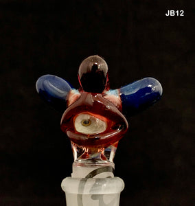 Benwa Glass - 14mm UV Creature's Eye Worked Bowls (1 Hole) - Colors Available - $60