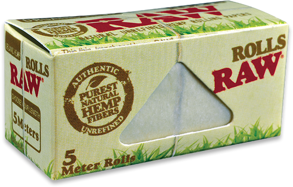 Raw - Organic Hemp Rolling Paper 5m Roll - $4