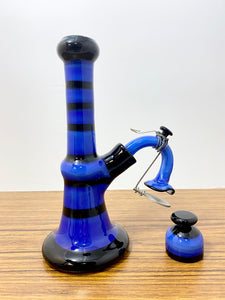 Mike Fro Glass - 8" Removable One Piece Downstem and Swing Rig W/ Dish - Blue - $500