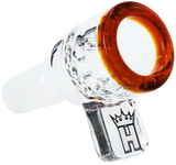 Hoss Glass - 18mm Colored Lip Screen Bowl w/ Square Handle - Colors Available