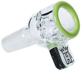 Hoss Glass - 18mm Colored Lip Screen Bowl w/ Square Handle - Colors Available