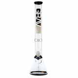Grav Labs - 16" Beaker Bong Black Accents - Colors Available