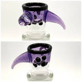 Princess Grandpa Glass - 18mm Horn Bowls w/ Opal (4 Holes) - Colors Available