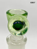 Green Belt Glass - 18mm Colored Bowl w/ Millie (4 Holes) - Colors Available - $60