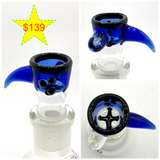 Princess Grandpa Glass - 18mm Horn Bowls w/ Opal (4 Holes) - Colors Available