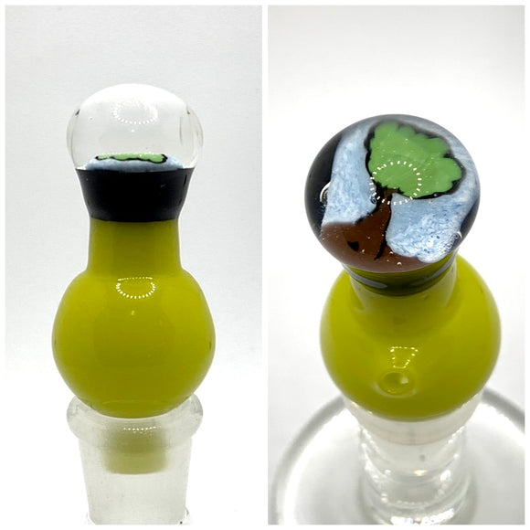 MELT Glass - Bubble Carb Cap w/ Tree Millie - $50
