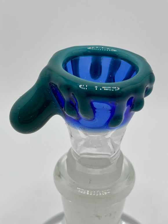 Princess Grandpa Glass - 14mm Worked Bowl (1 Hole) - Colors Available - $70