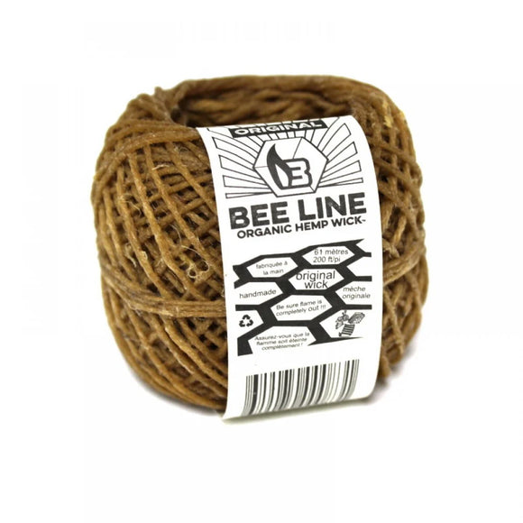 Bee Line - 200 Foot Organic Hemp Wick Spool - Thin Wick