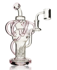 Gear Premium - 10.5" Kraken 6 Uptakes Recycler Rig w/ UFO Perc - Pink