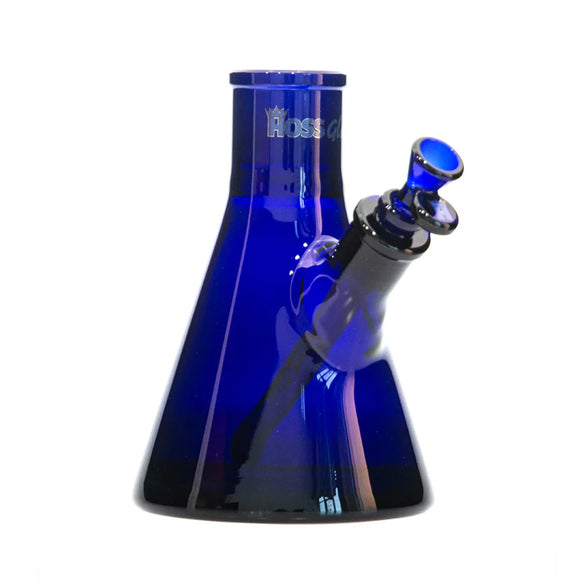 Hoss Glass - Full Color Beaker Base - Build-a-Bong - H004c - Blue