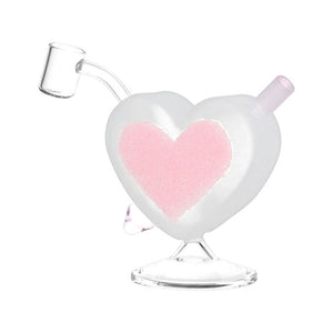 4.5" 10mm Heart Sparkles Rig - Colors Available