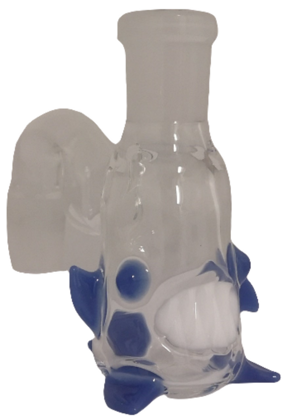Kahuna Glass - 18mm 90° Dry Ash Catcher - Blue