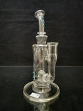 White Tail Glass - 8.5" Accented Incycler Rig - Colors Available (WT04) - $300
