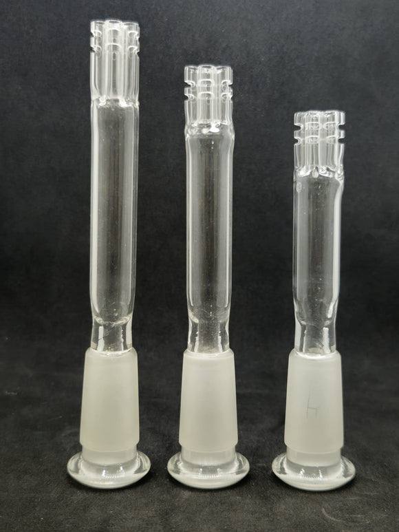 Leisure - Clear 6 Arm Downstem 18mm to 14mm - Sizes Available - $50