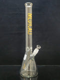 Medicali - 18" Beaker Bong w/ Ice Pinches (50mm Tube) - Gold Label (MEB29) - $330