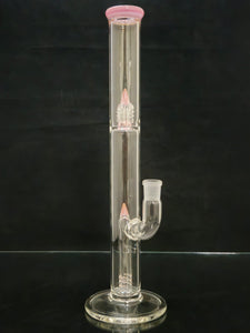 L. V. Glass (Auraelia Glass) - 17" Accented 360 Grid to Inverted 4 Bong -  $750