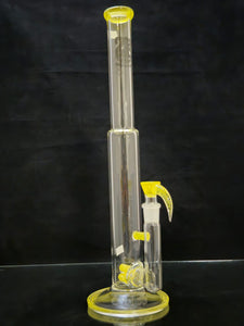 2K Glass - 18.5" Triple Inline Upgrid Bong w/ Matching Bowl - Colors Available