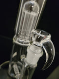 2K Glass - 18" Single Stem to 8 Arm Bong w/ Opal (Clear) - $400