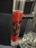 Kush Scientific Nor Cal - 9.5" Worked Bent Neck Puck Rig w/ Dome - Red Accent (KU01) - $430