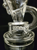 Silika Glass - 9.5" Hourglass Shaped Stemline Rig [SIR6]