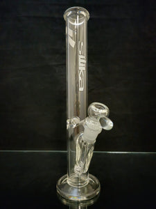 Silika Glass - 12" Straight Mini Bong - Label Colors Available [SIS25]