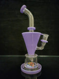 Silika Glass - 10" Accented Rig w/ Coral Reef - Purple [SIR12] - $550