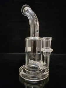 Silika Glass - 8" Bent Neck Rig w/ 14mm Female Joint [SIR19] - $250
