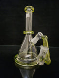 Silika Glass - 8.5" Rig w/ Matching Dropdown - Yellow [SIR21] - $499