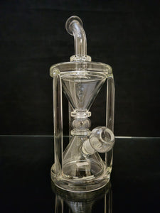 Silika Glass - 11" Rig 14 mm Male Hourglass Shape [SIR3] - $550