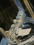 Silika Glass - 8" Rig w/ 14mm Female Joint- Blue [SIR14] - $379