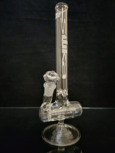 Silika Glass - 13.5" Inline Rig w/ Flower Bowl - White Logo [SIR27]