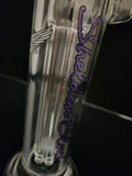 Sheldon Black - 13" 6 Arm Rig Removable Mouth Piece Purple Logo (SH22) - $300