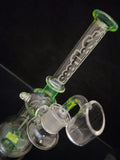 Seedless Glass - 9.5" Rig w/ Banger & Opal - Lime Green